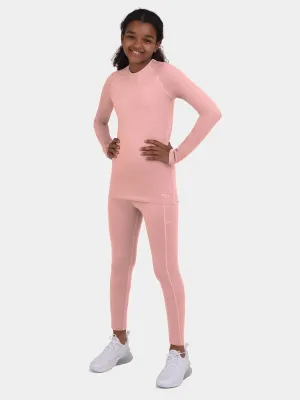 SuperThermal Compression Base Layer Top & Tights for Girls With Brushed Inner Fabric