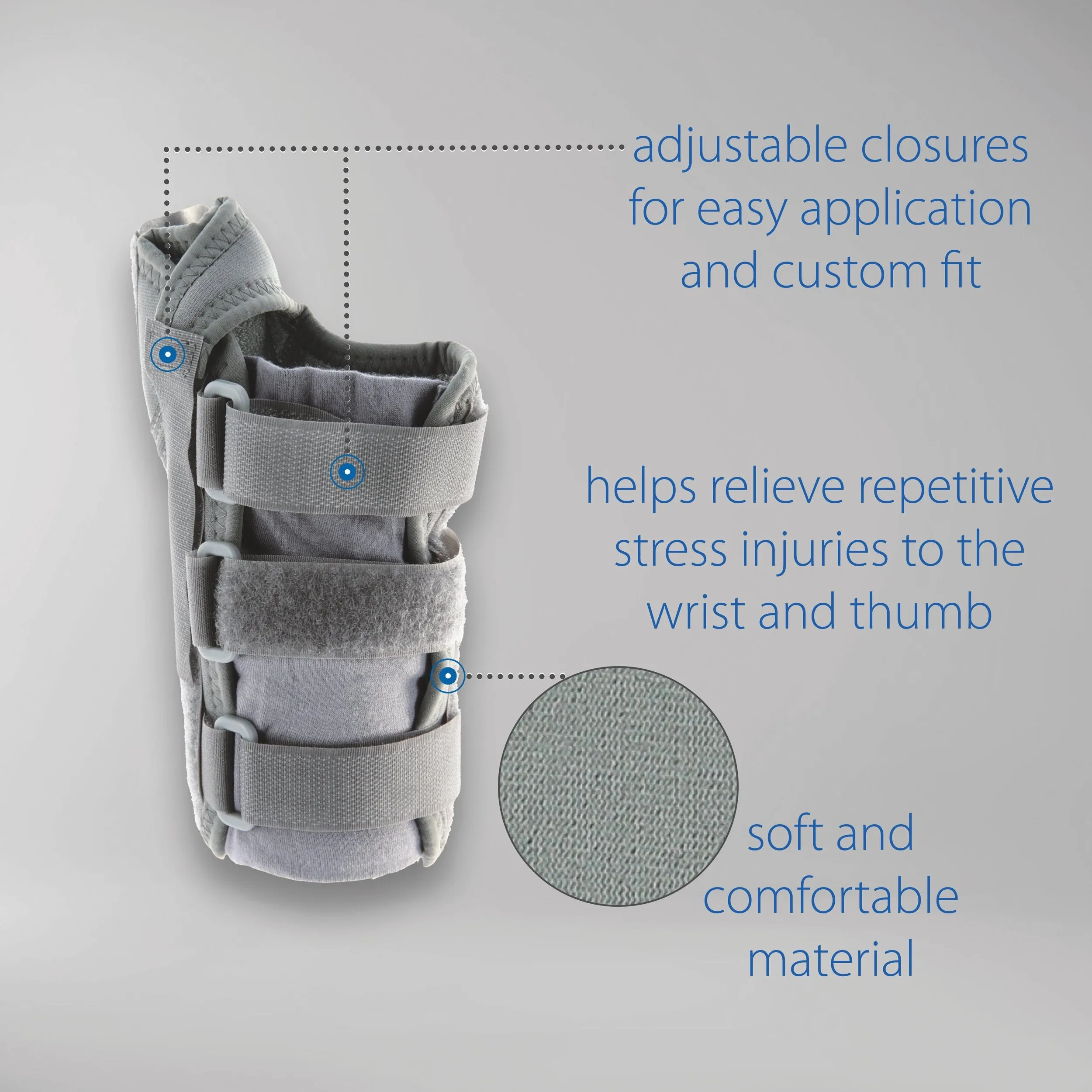 The Swede-O Thermal Vent Carpal Tunnel Brace with Thumb Spica