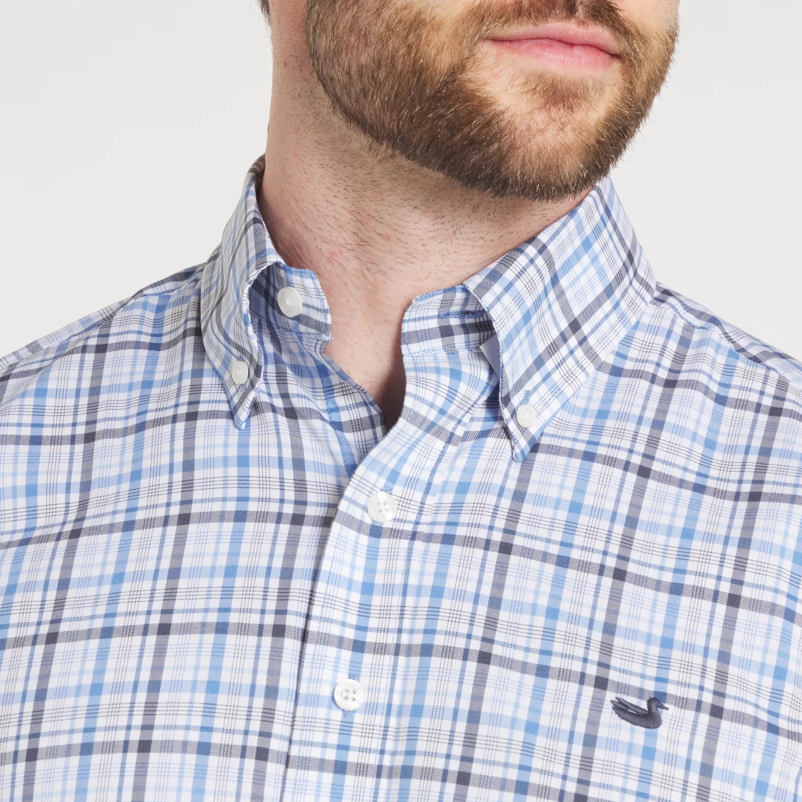 Van Buren Performance Grid Dress Shirt