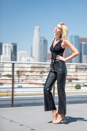 Vegan Leather Women Pants