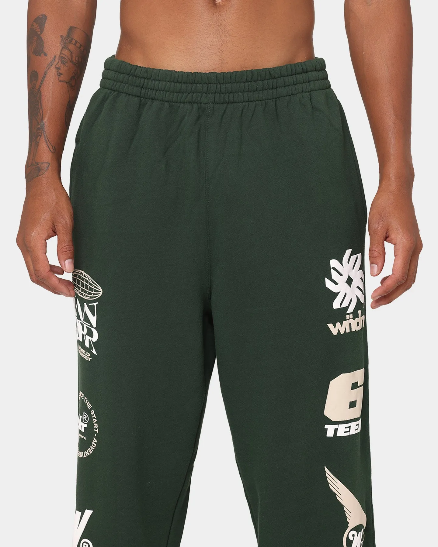 WNDRR Market Track Pants Forest Green