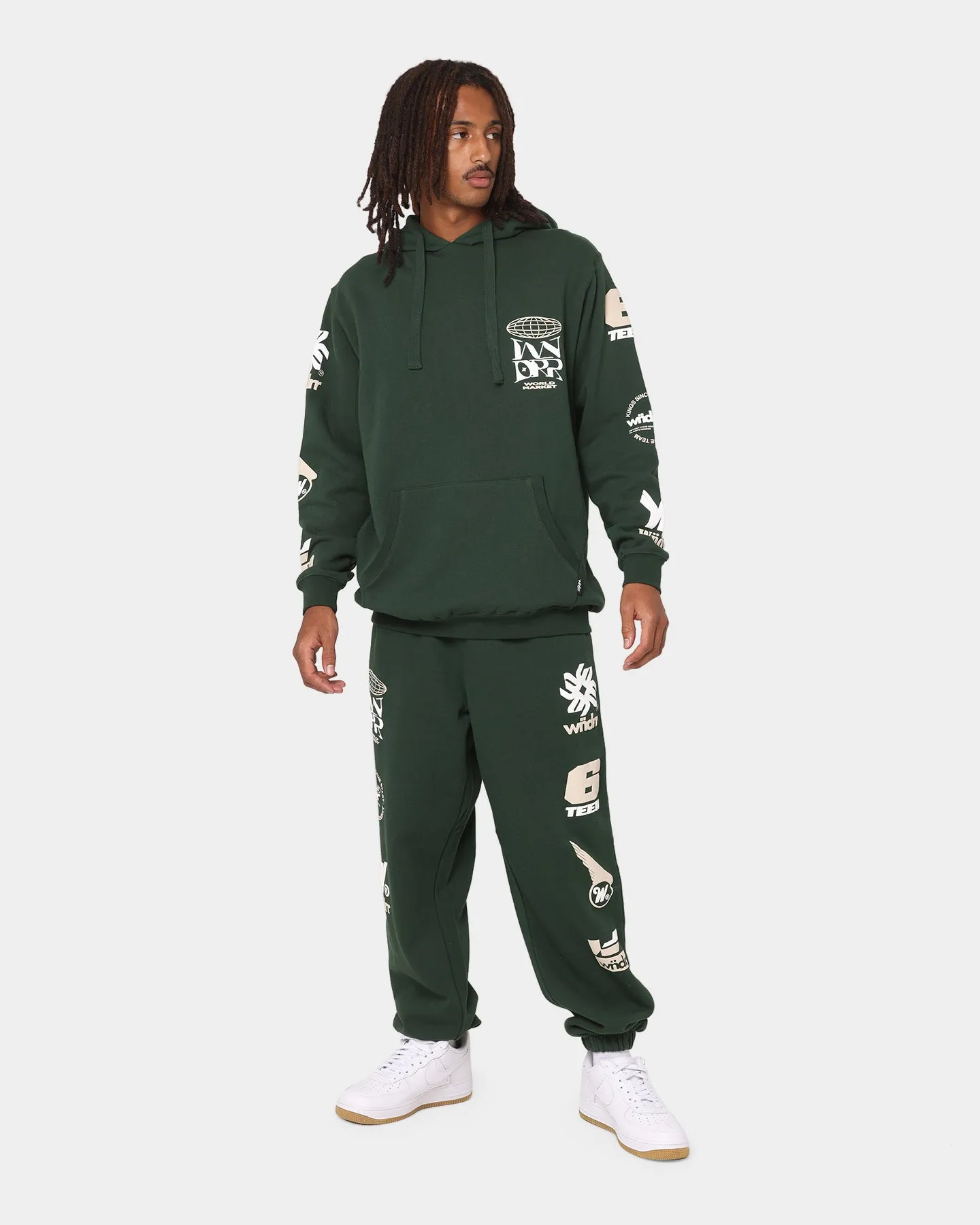 WNDRR Market Track Pants Forest Green