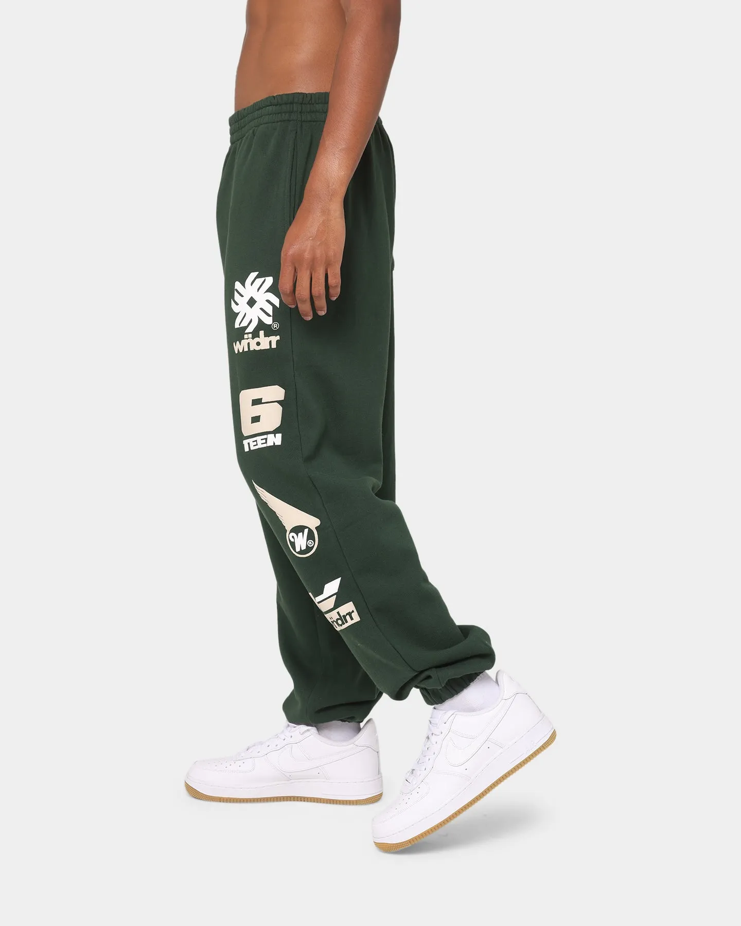 WNDRR Market Track Pants Forest Green