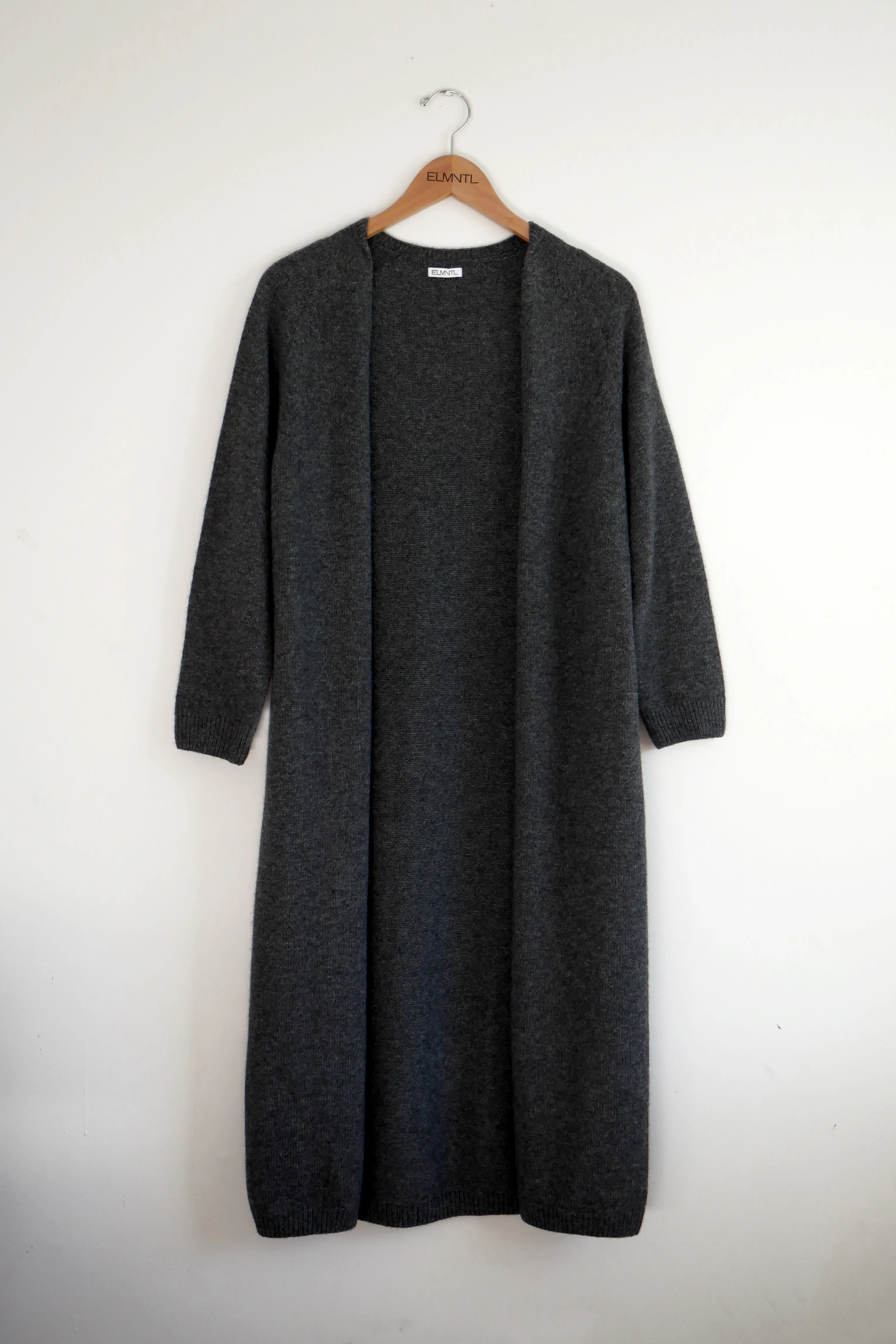 Wrap-in-Luxury Long Cardigan -Charcoal