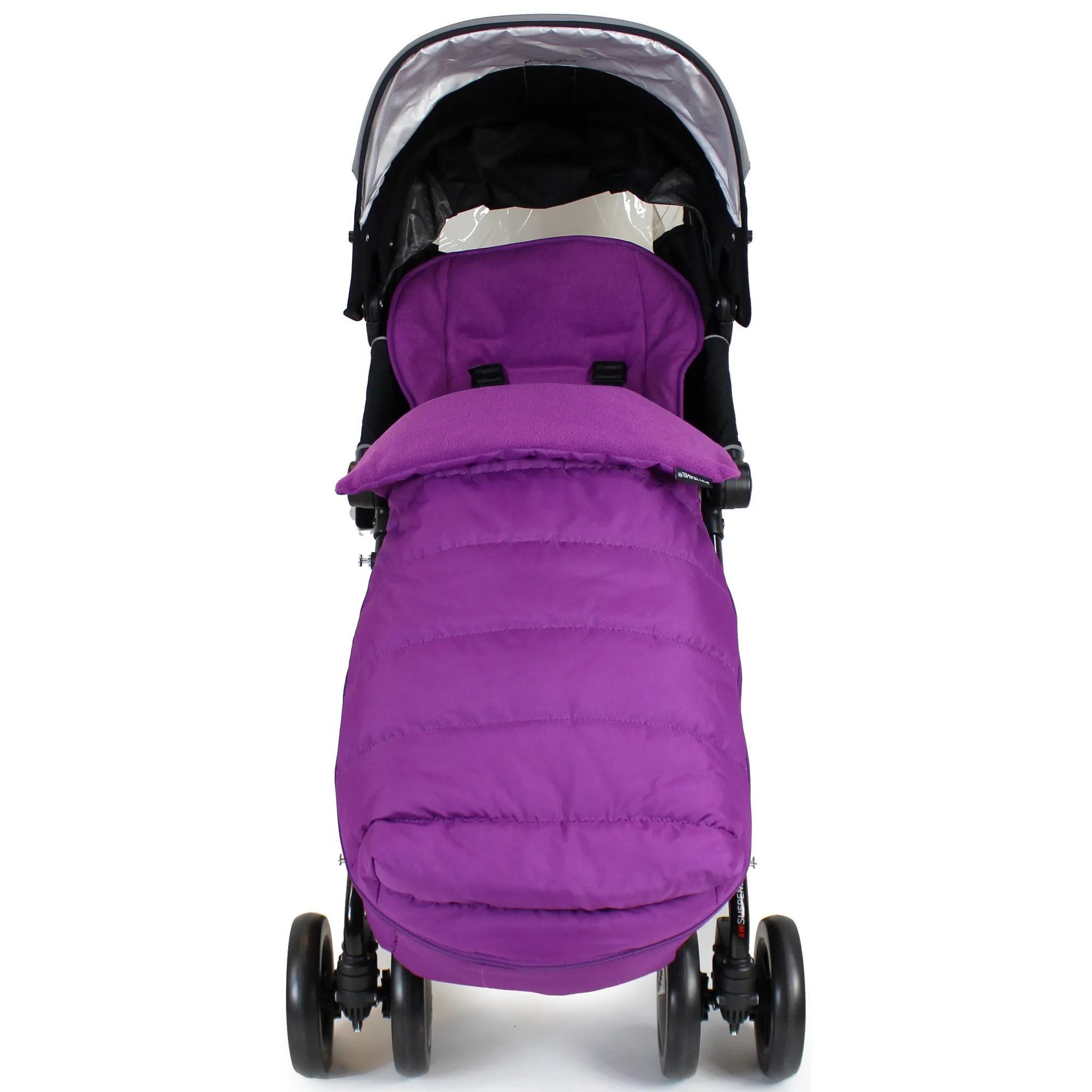 XXL Large Luxury Foot-muff And Liner For Mamas And Papas Armadillo - Plum (Purple)